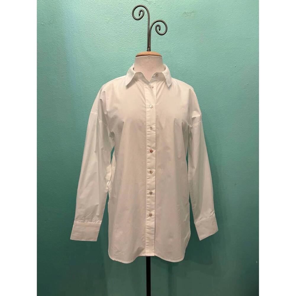 NEW MODODOC women's classic oversize shirt in off white